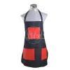 Stulzel Pechera Jeans Mezclilla Cuero Ecocuero Azul Rojo